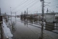 Flooding in the river