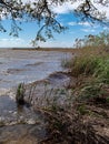 Flooding after Storm at Pamlico Sound on North Carolina Outer Banks Royalty Free Stock Photo