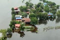 flooding in Tawung, Lopburi,Thailand