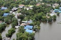 Flooding in Tawung, Lopburi,Thailand