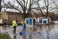 Flooding - Yorkshire - England Royalty Free Stock Photo