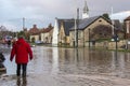 Flooding - Yorkshire - England Royalty Free Stock Photo