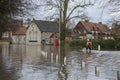 Flooding - Yorkshire - England Royalty Free Stock Photo