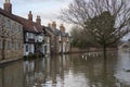 Flooding - Yorkshire - England Royalty Free Stock Photo