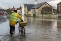 Flooding - Yorkshire - England Royalty Free Stock Photo