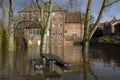 Flooding - Yorkshire - England Royalty Free Stock Photo