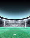 Floodlit Stadium Night Royalty Free Stock Photo