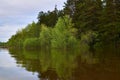 Floodplain flooded during spring high water