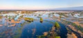 Floodplain of the river Prypiac during spring overflow Royalty Free Stock Photo