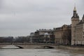 Floods in the city of Paris Royalty Free Stock Photo