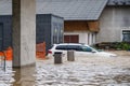 Floods in the city streets