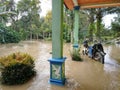 floods hit our village, this is our house that was flooded.