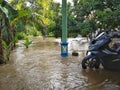 floods hit our village, this is our house that was flooded.