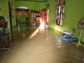 floods hit our village, this is our house that was flooded.