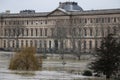 Floods in the city of Paris Royalty Free Stock Photo