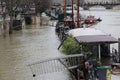 Floods in the city of Paris Royalty Free Stock Photo