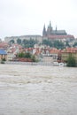 Floods in Prague, 4th june 2013 Royalty Free Stock Photo