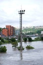 Floods in Prague, 4th june 2013 Royalty Free Stock Photo