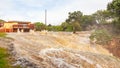 Floodwaters in South Africa Royalty Free Stock Photo