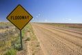 Floodway sign in the Australian outback