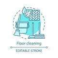 Floor cleaning concept icon Royalty Free Stock Photo
