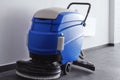 Floor cleaning machine Royalty Free Stock Photo