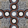 Floor decorative stone tiles. Background texture of natural colored stone.