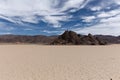 Floor of a dry lake with cracked mud Royalty Free Stock Photo