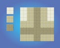 Floor game tiles - pixel art style vector illustration Royalty Free Stock Photo