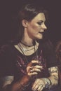 Floor Jansen portrait. She`s Nightwish singer Royalty Free Stock Photo