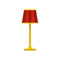 Floor lamp icon, flat style Royalty Free Stock Photo