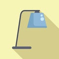 Floor lamp icon flat vector. Decor relax led