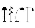 Floor Lamp Icon Set