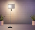 Floor Lamp Realistic Background