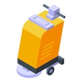 Floor machine icon isometric vector. Cleaning washing Royalty Free Stock Photo