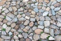 The floor made from stones and rocks of the Amluk dara stupa