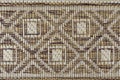 Floor Mat, light brown pattern, squares of different sizes