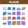 Floor And Material Collection Icons Set Vector Royalty Free Stock Photo