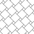 Floor paving, cladding, masonry, parquet. Diagonal seamless pattern. Simple rectangles parquet tessellation. Driveway slabs. Minim