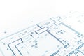 floor plan blueprint, blueprints background, architecture drawing Royalty Free Stock Photo