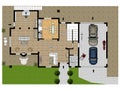 Floor plan. Color floor plans 2d. 2D illustration floor plan