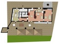 Floor plan. Interior floor plans 2d. 2D illustration floor plan