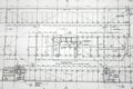 Floor plan drawing detail Royalty Free Stock Photo