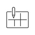 floor plan icon - apartment project icon Royalty Free Stock Photo