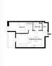 Floor plan. Interior. 2d floor plan for real estate. Home plan. Autocad drawing.