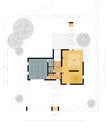 Floor plan of the living house Royalty Free Stock Photo