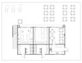 Floor plan of the small camping base Royalty Free Stock Photo
