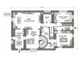 Floor plan of a wine tasting and dining facility, featuring areas like Royalty Free Stock Photo