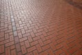 Floor red bricks with engraving names at Pioneer Courthouse Square in Portland Royalty Free Stock Photo