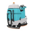 Floor Scrubber Machine Isolated